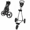 Caddymatic Golf Continental 3 Wheel Folding Golf Push/Pull Cart Black