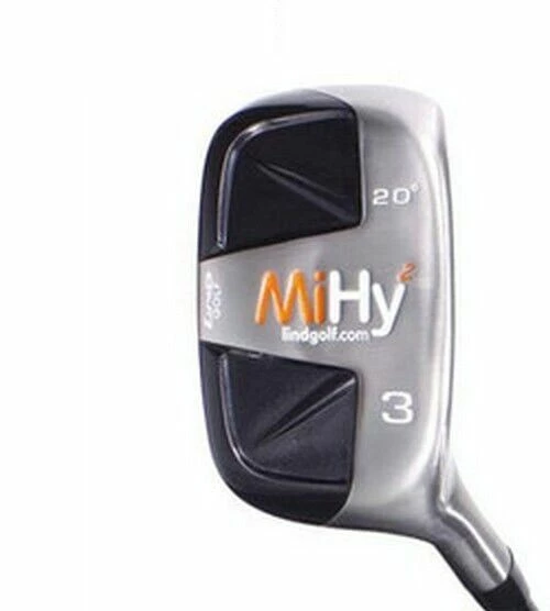 Lind Golf MiHy Square BLACK Right Hand Hybrid Rescue Wood, Graphite Shaft, Regular Flex, #5 1 Lind Golf MiHy Square BLACK Right Hand Hybrid Rescue Wood, Graphite Shaft, Regular Flex, #5