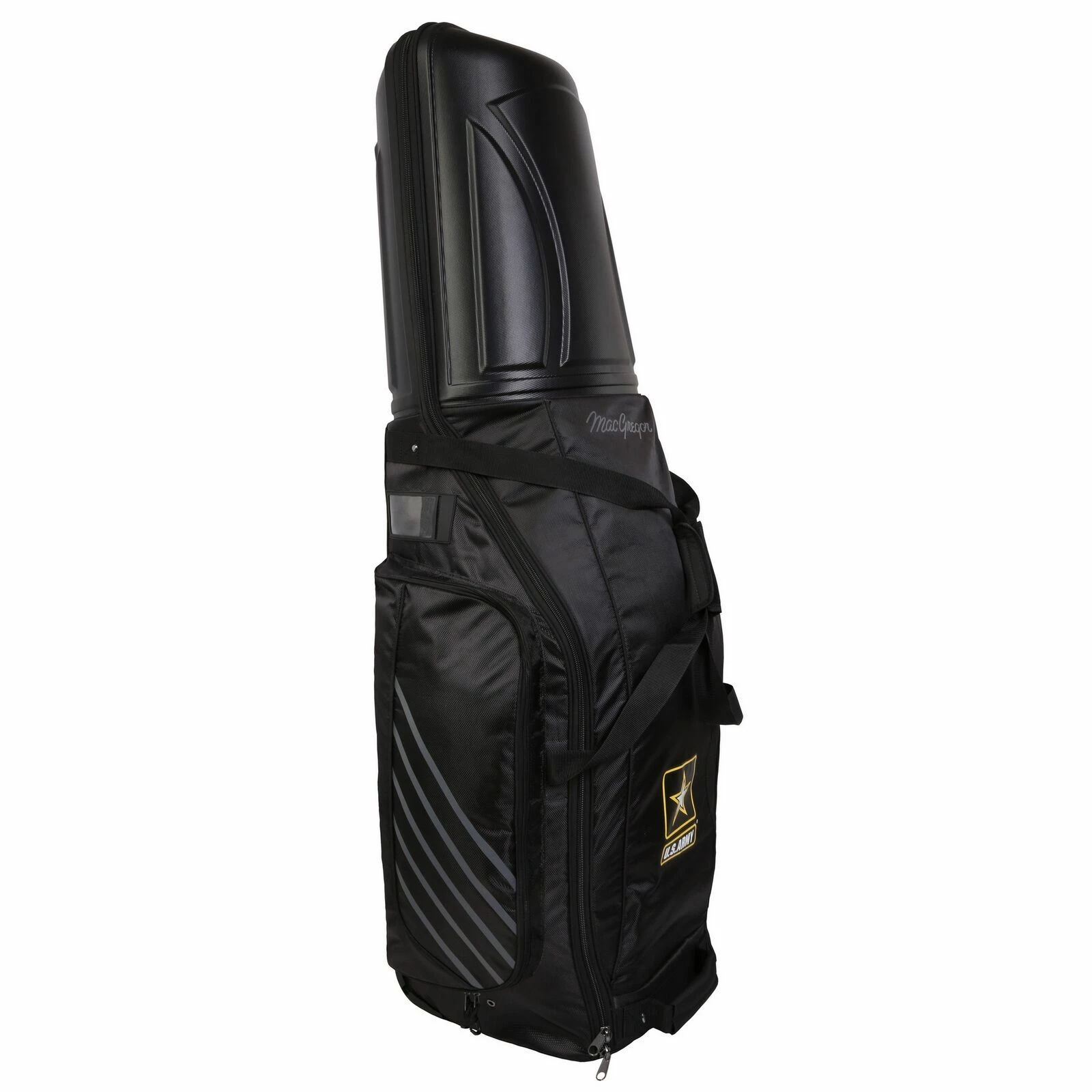 US Army By MacGregor Golf Hard Top Shell Padded Travel Cover With Wheels, Black 2 US Army By MacGregor Golf Hard Top Shell Padded Travel Cover With Wheels, Black - Image 2