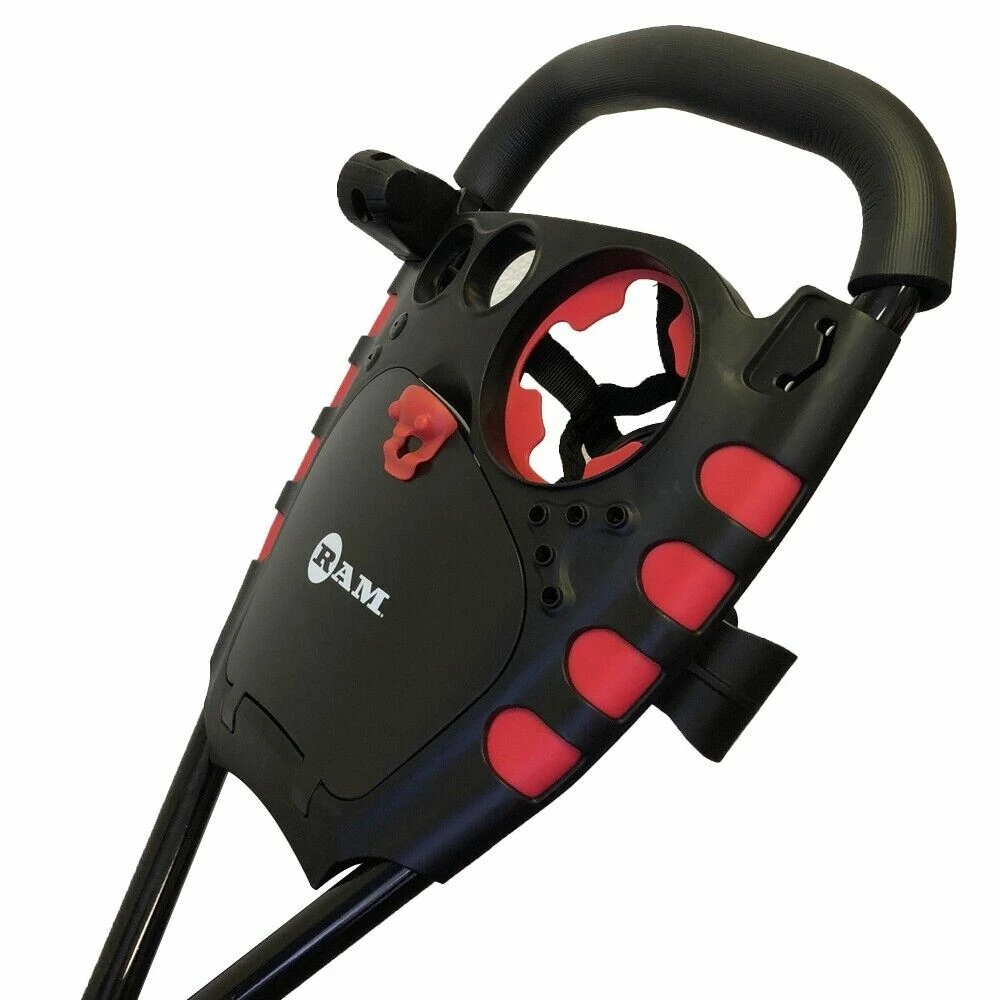 Ram Golf X-Pro Laser 3 Wheel Golf Pull Cart With Seat 4 Ram Golf X-Pro Laser 3 Wheel Golf Pull Cart With Seat - Image 4