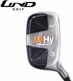Lind Golf MiHy Square BLACK Left Hand Hybrid Rescue Wood, Graphite Shaft, Regular Flex 1 Lind Golf MiHy Square BLACK Left Hand Hybrid Rescue Wood, Graphite Shaft, Regular Flex