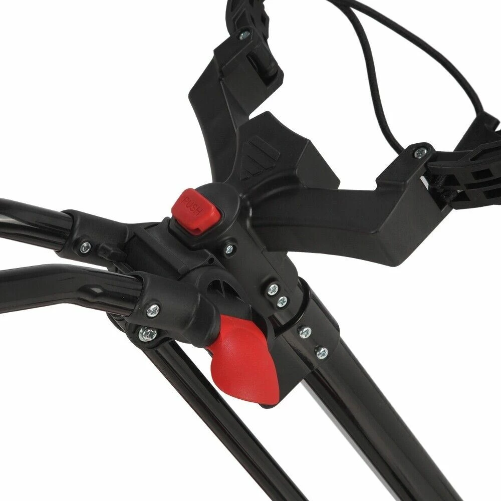 Caddymatic Golf X-Lite One-Click Folding Pull/Push Golf Cart Black/Red 5 Caddymatic Golf X-Lite One-Click Folding Pull/Push Golf Cart Black/Red - Image 5