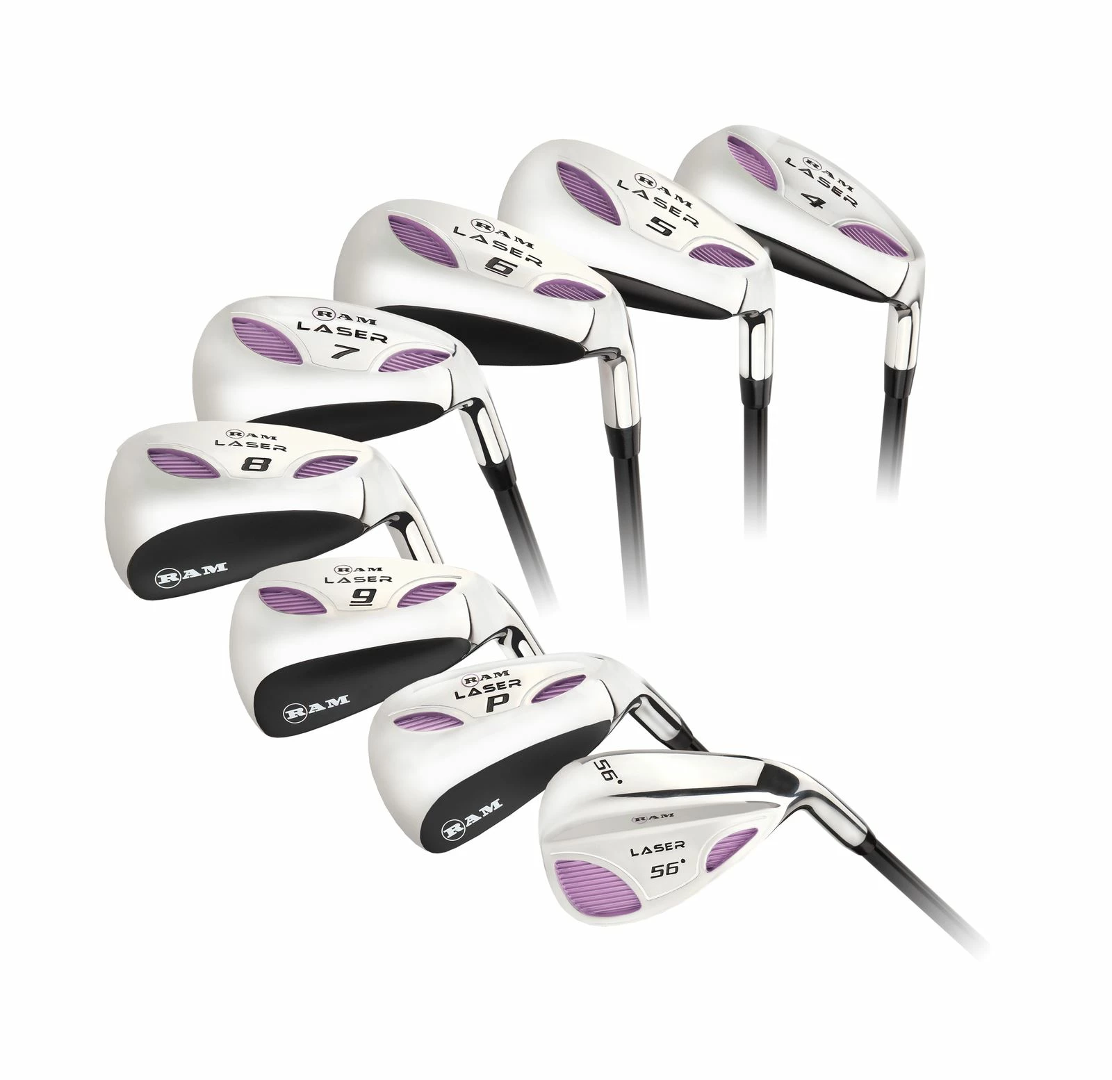 Ram Golf Laser Graphite Hybrid Irons Set 4-SW (8 Clubs) -Ladies Right Hand 1 Ram Golf Laser Graphite Hybrid Irons Set 4-SW (8 Clubs) -Ladies Right Hand