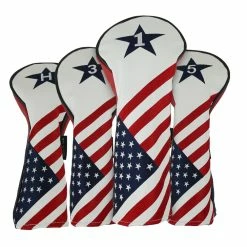 Ram Golf USA Stars And Stripes PU Leather Headcover Set