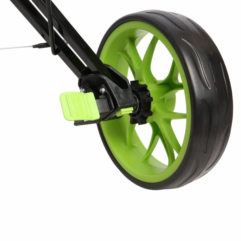 Caddymatic Golf Pro Lite 3 Wheel Golf Cart Black/Green 4 Caddymatic Golf Pro Lite 3 Wheel Golf Cart Black/Green - Image 4