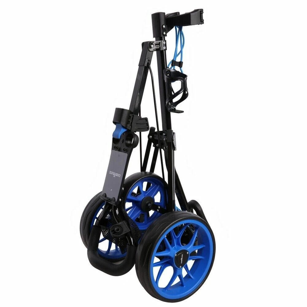 Caddymatic Golf Pro Lite 3 Wheel Golf Cart Black/Blue 3 Caddymatic Golf Pro Lite 3 Wheel Golf Cart Black/Blue - Image 3