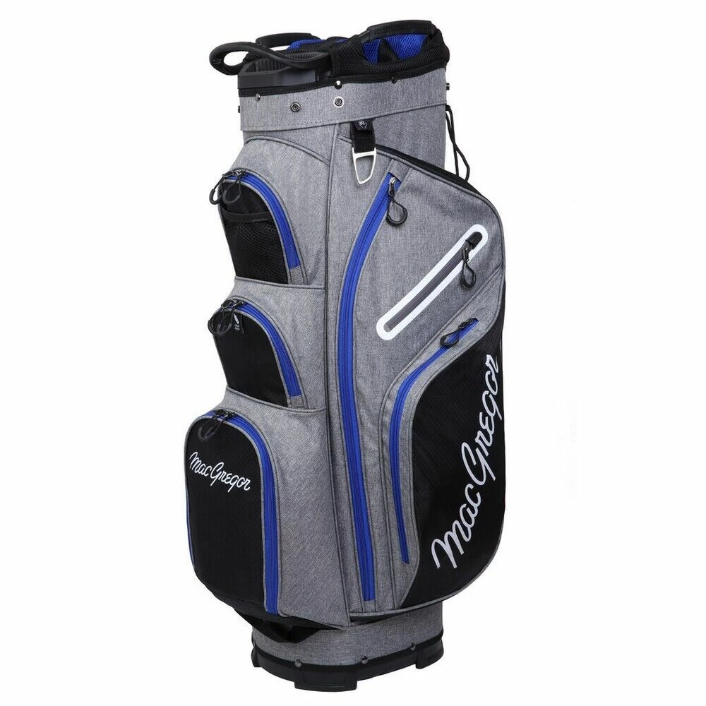 MacGregor Golf Mac 2.0 Heather Cart Bag With 14 Full Length Dividers 1 MacGregor Golf Mac 2.0 Heather Cart Bag With 14 Full Length Dividers
