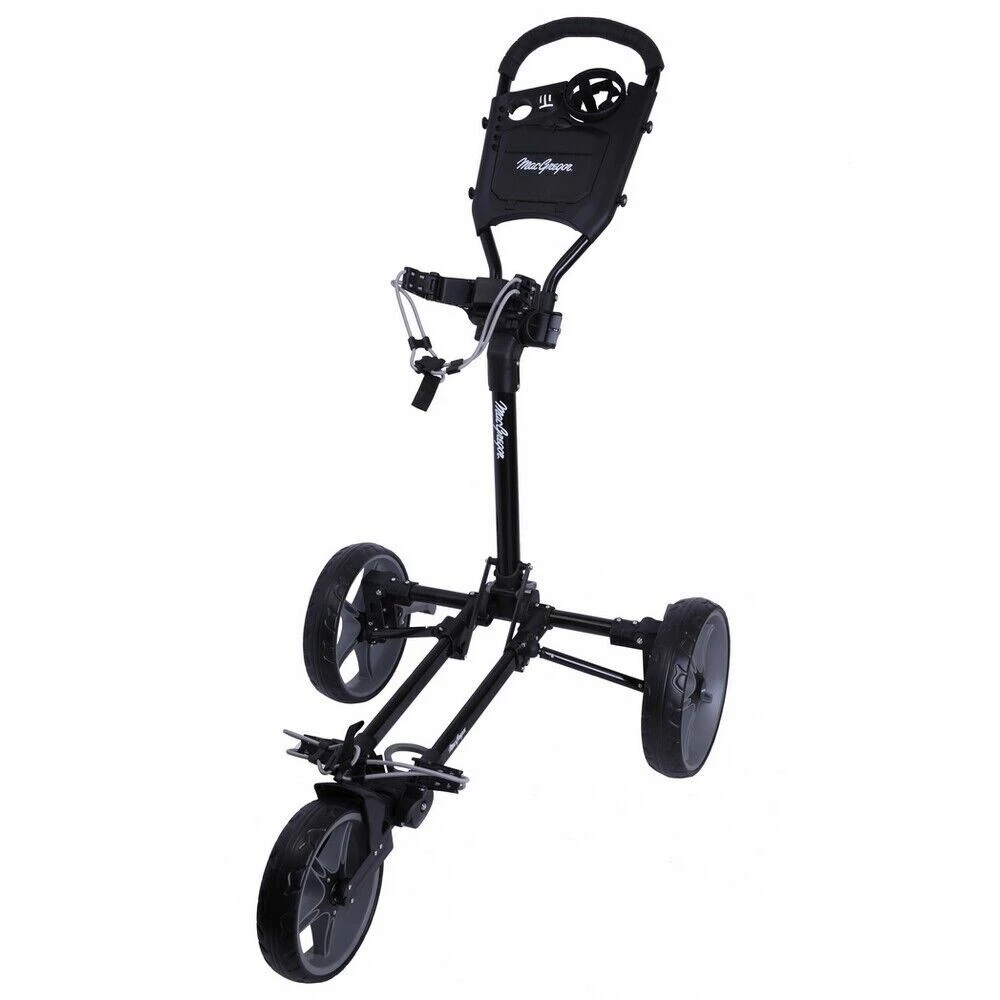 MacGregor Golf Flat Fold 3 Wheel Golf Cart / Trolley - Folds Completely Flat 1 MacGregor Golf Flat Fold 3 Wheel Golf Cart / Trolley - Folds Completely Flat