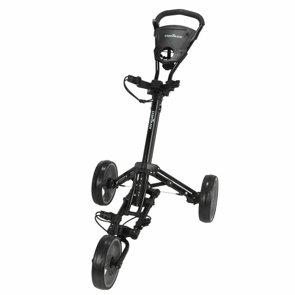 Caddymatic Golf X-Lite One-Click Folding Pull/Push Golf Cart Black 4 Caddymatic Golf X-Lite One-Click Folding Pull/Push Golf Cart Black - Image 4