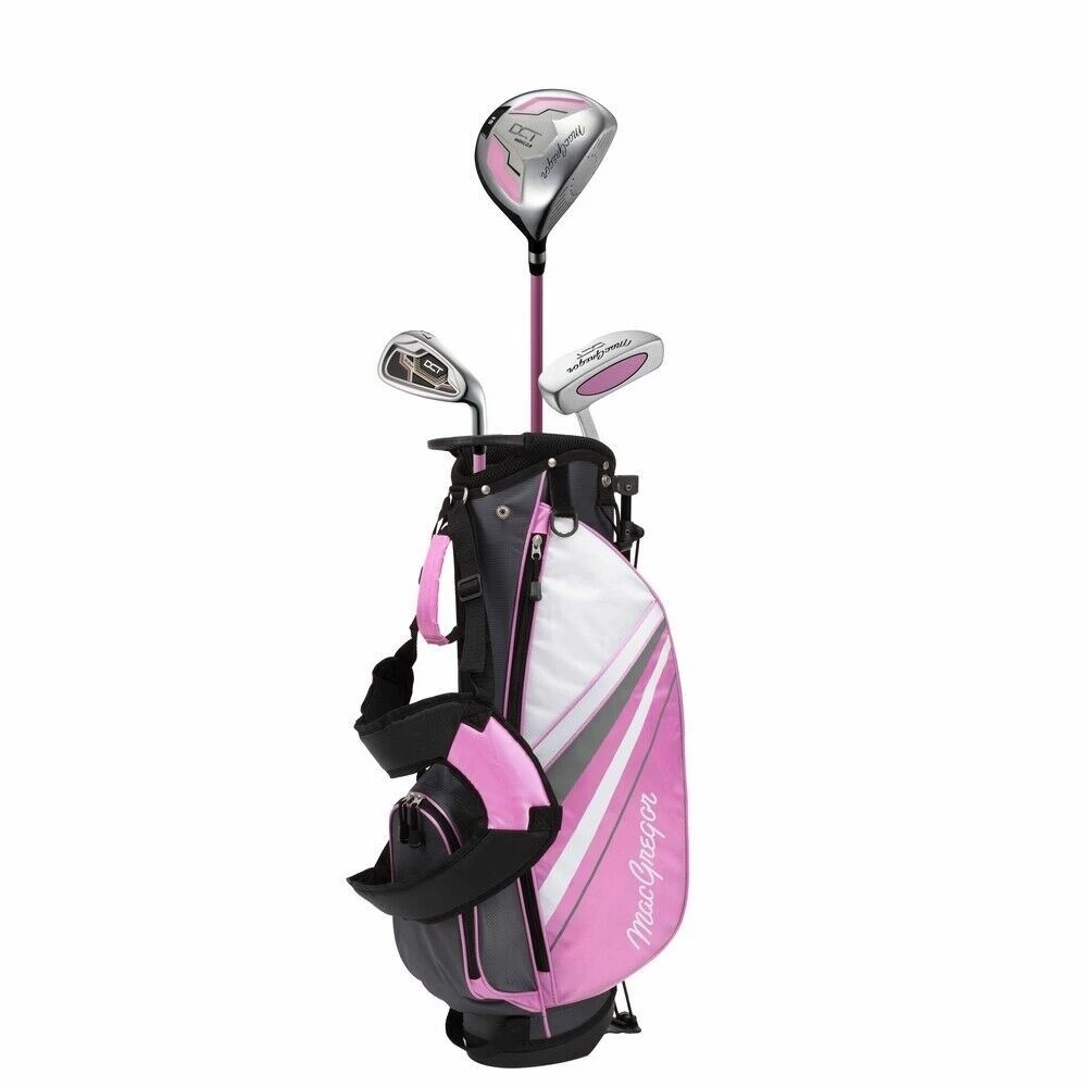 MacGregor Golf DCT Junior Girl Golf Clubs Set With Bag, Left Hand Ages 3-5 1 MacGregor Golf DCT Junior Girl Golf Clubs Set With Bag, Left Hand Ages 3-5