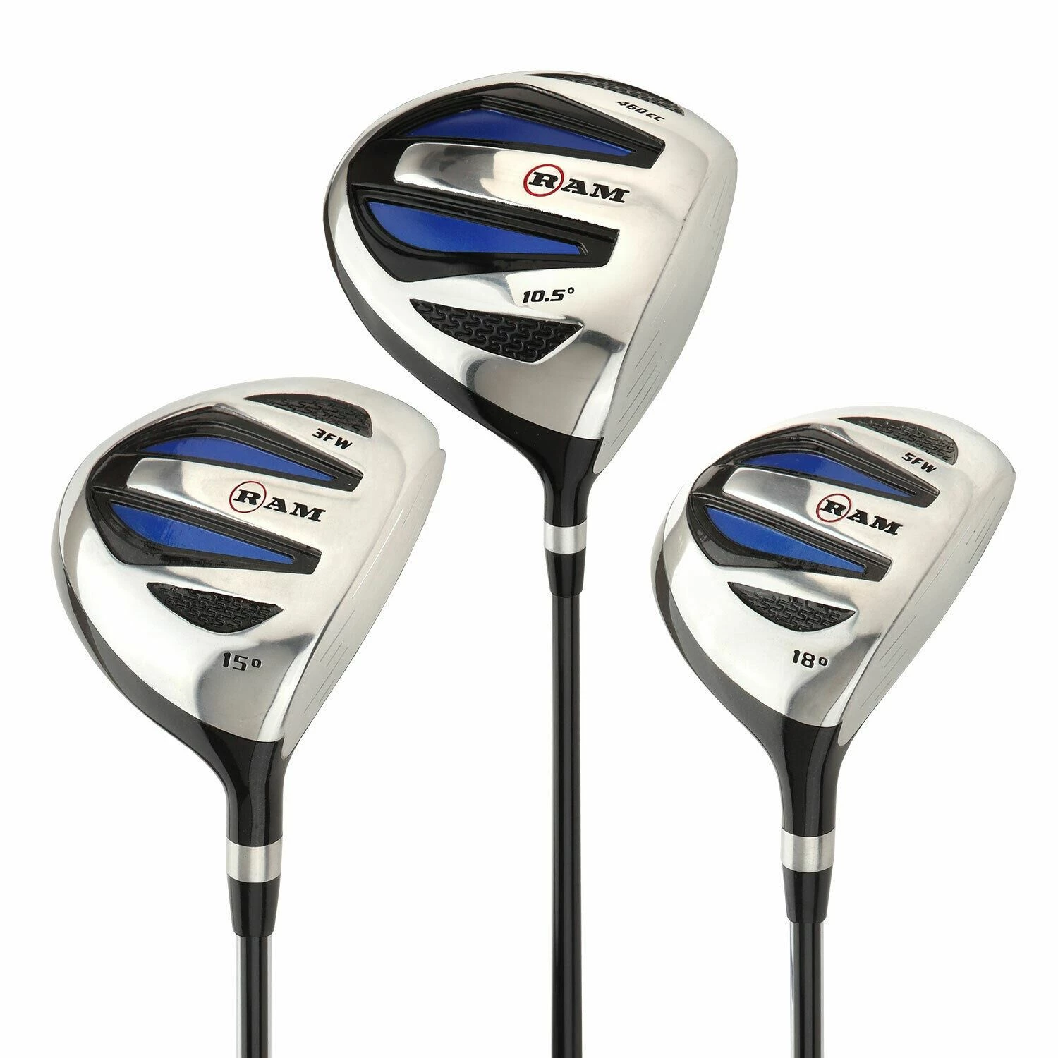 Ram Golf EZ3 Mens Graphite Wood Set - Driver, 3 & 5 Wood - Headcovers Included 1 Ram Golf EZ3 Mens Graphite Wood Set - Driver, 3 & 5 Wood - Headcovers Included