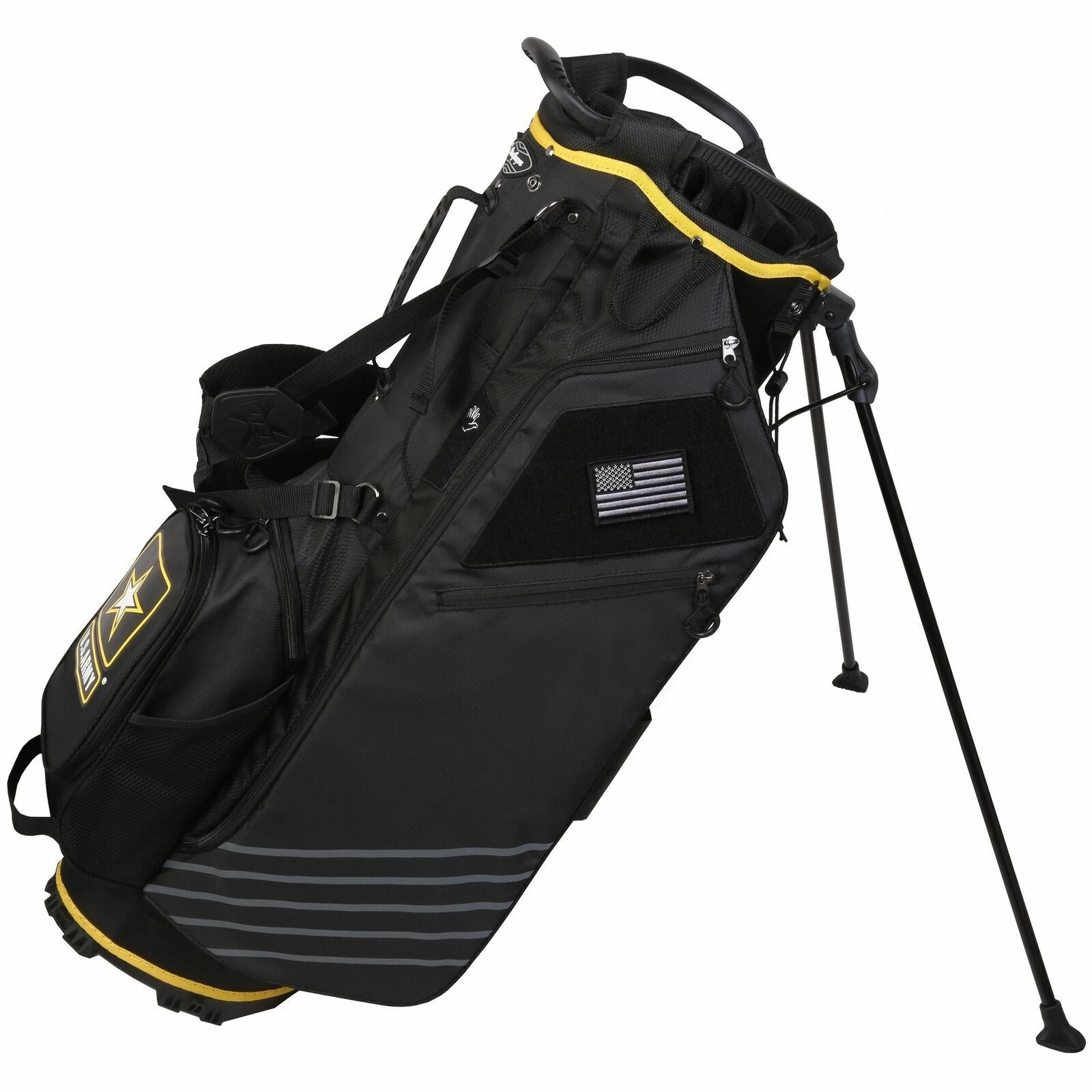 US Army By MacGregor Golf Deluxe 14-Way Stand Bag, Black 3 US Army By MacGregor Golf Deluxe 14-Way Stand Bag, Black - Image 3